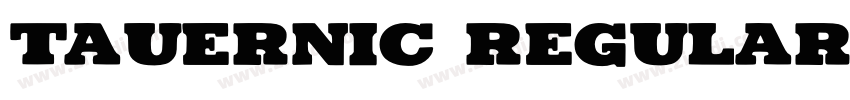 TauernIC Regular字体转换